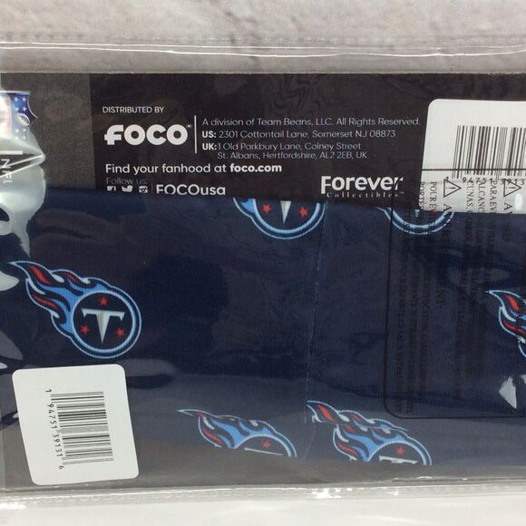 NFL Team Tennessee Titans Gaiter Unisex Multi Use Scarf Mini Print Logo Gameday - Picture 7 of 10